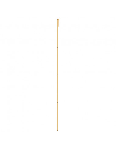 Porta Scorrevole Dorata 90x205 Vetro Trasparente ESG Alluminio