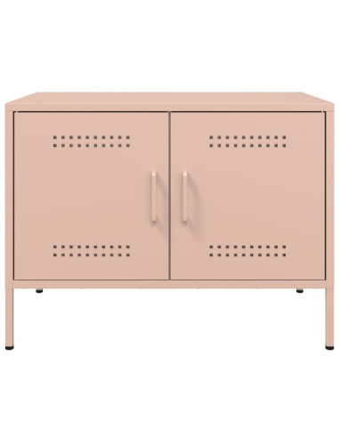 Mobili TV 2pz Rosa 68x39x50,5 cm in Acciaio