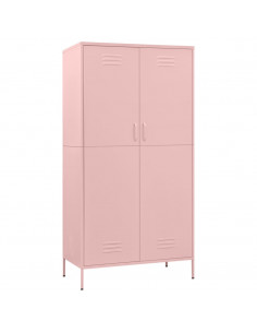 Armadio Rosa 90x50x180 cm in Acciaio 2
