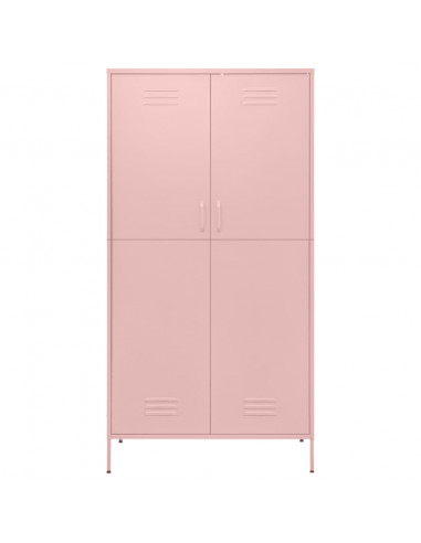 Armadio Rosa 90x50x180 cm in Acciaio