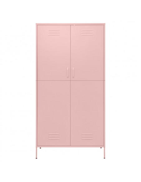 Armadio Rosa 90x50x180 cm in Acciaio