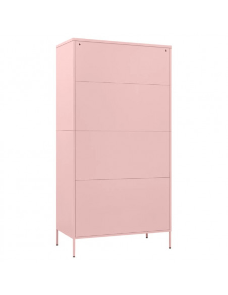 Armadio Rosa 90x50x180 cm in Acciaio