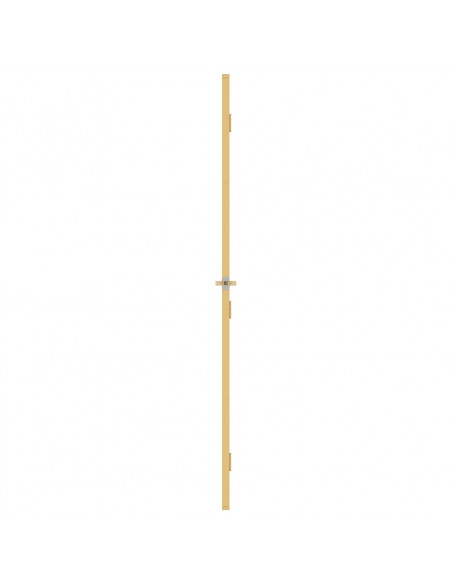 Porta Interni Sottile Oro 93x201,5cm Vetro Temperato Alluminio