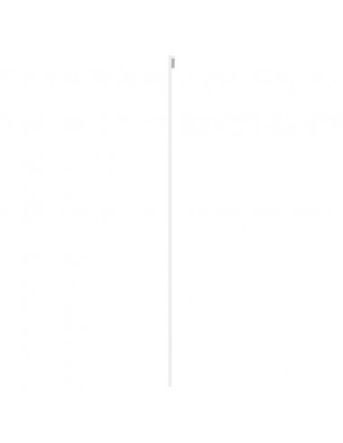 Porta Scorrevole Bianca 102,5x205cm Vetro Temperato e Alluminio