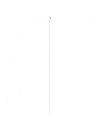 Porta Scorrevole Bianca 76x205 cm Vetro Temperato e Alluminio