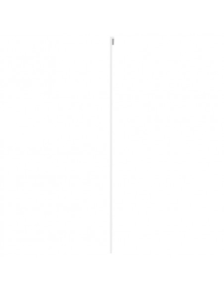 Porta Scorrevole Bianca 102,5x205cm Vetro Temperato e Alluminio