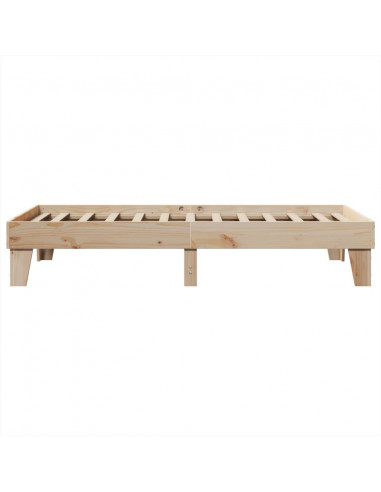 Letto senza Materasso 90x200 cm in Legno Massello di Pino