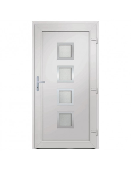 Porta Ingresso Antracite 88x200 cm in PVC