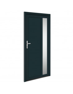 Porta Ingresso Antracite 98x200 cm in PVC 2