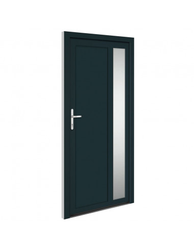 Porta Ingresso Antracite 98x200 cm in PVC