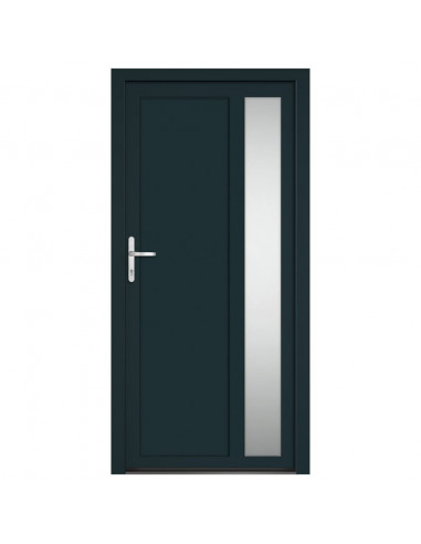 Porta Ingresso Antracite 98x200 cm in PVC