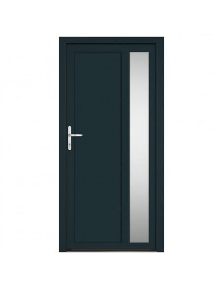 Porta Ingresso Antracite 98x200 cm in PVC