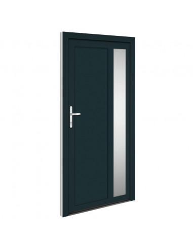 Porta Ingresso Antracite 108x208 cm in PVC
