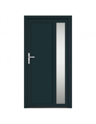 Porta Ingresso Antracite 108x208 cm in PVC