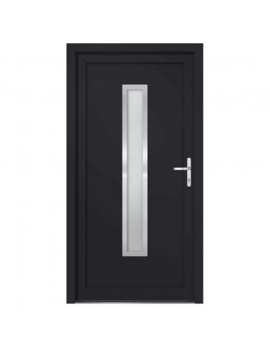 Porta Ingresso Antracite 98x208 cm in PVC