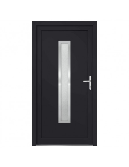 Porta Ingresso Antracite 98x208 cm in PVC