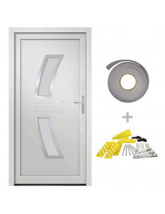 Porta Ingresso Bianca 108x208 cm in PVC 2