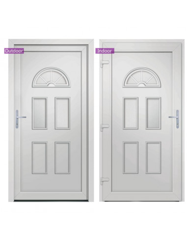 Porta Ingresso Bianca 88x200 cm in PVC