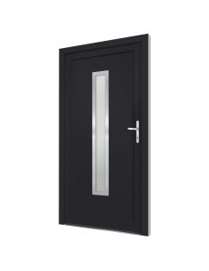 Porta Ingresso Antracite 98x200 cm in PVC 2