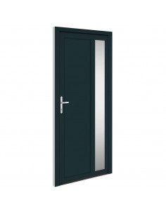 Porta Ingresso Antracite 98x208 cm in PVC 2