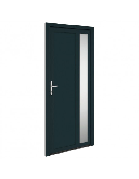 Porta Ingresso Antracite 98x208 cm in PVC