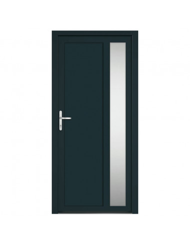 Porta Ingresso Antracite 98x208 cm in PVC