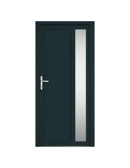 Porta Ingresso Antracite 98x208 cm in PVC