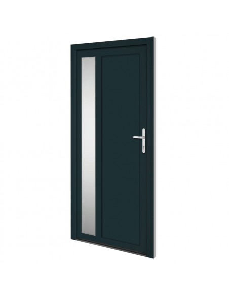Porta Ingresso Antracite 98x200 cm in PVC