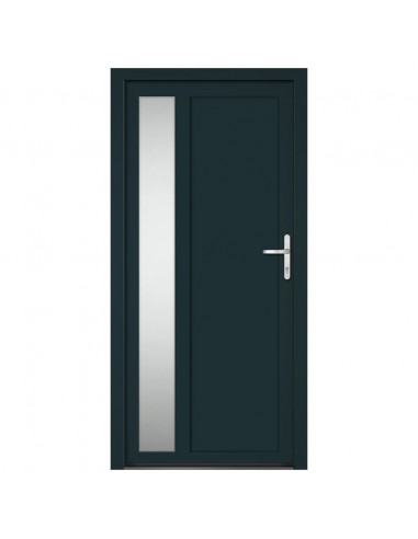 Porta Ingresso Antracite 98x200 cm in PVC