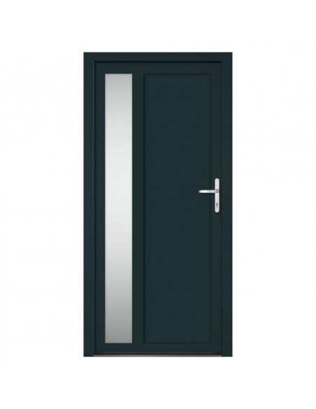 Porta Ingresso Antracite 98x200 cm in PVC