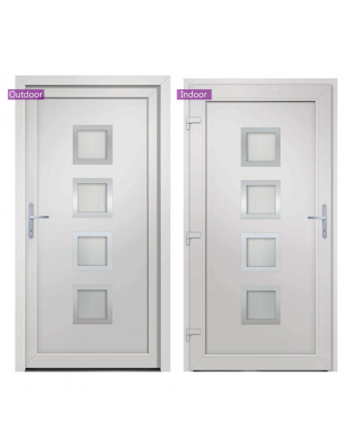 Porta Ingresso Bianca 98x200 cm in PVC