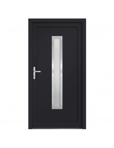 Porta Ingresso Antracite 98x190 cm in PVC 2