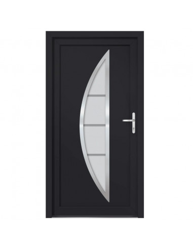 Porta Ingresso Antracite 88x200 cm in PVC