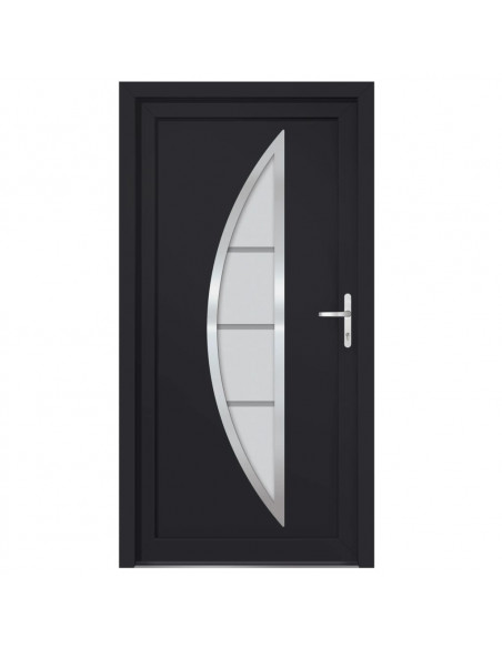 Porta Ingresso Antracite 88x200 cm in PVC