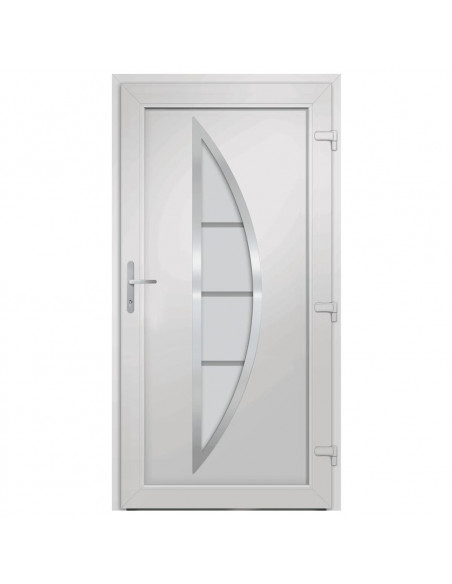 Porta Ingresso Antracite 88x200 cm in PVC