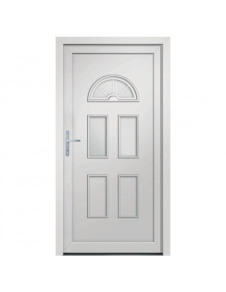 Porta Ingresso Bianca 88x190 cm in PVC