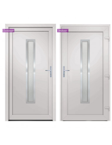 Porta Ingresso Bianca 98x200 cm in PVC