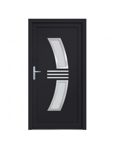 Porta Ingresso Antracite 108x208 cm in PVC