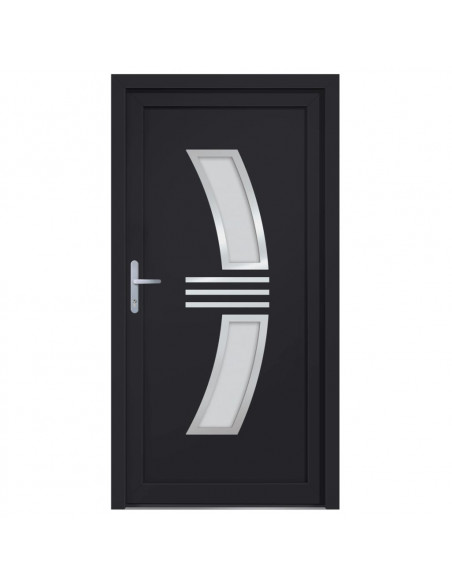Porta Ingresso Antracite 108x208 cm in PVC