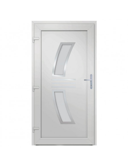 Porta Ingresso Antracite 108x208 cm in PVC