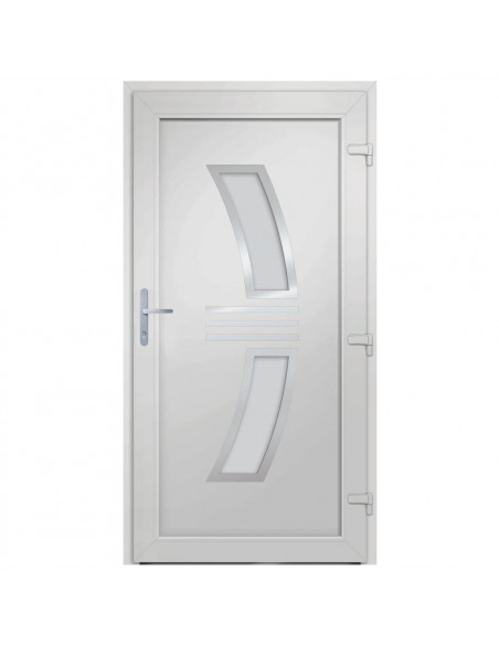 Porta Ingresso Antracite 108x208 cm in PVC