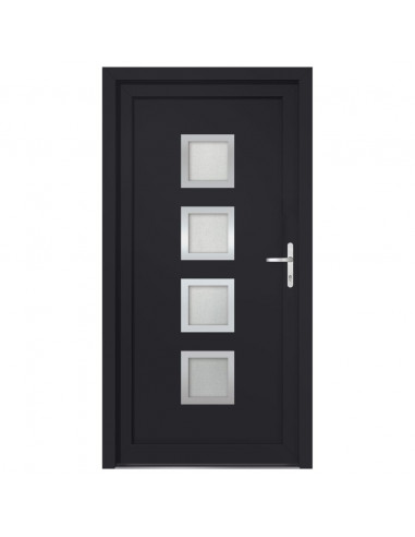 Porta Ingresso Antracite 98x208 cm in PVC