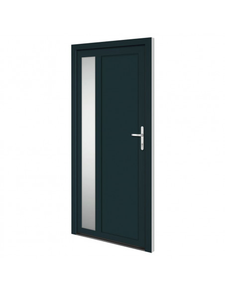 Porta Ingresso Antracite 98x208 cm in PVC