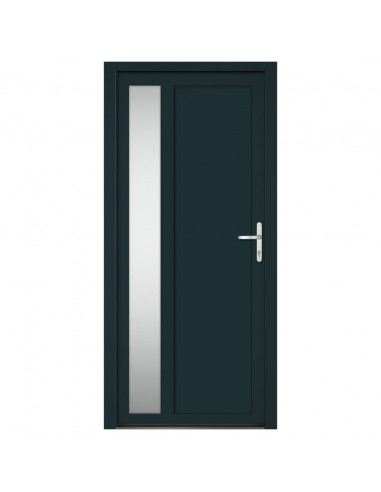 Porta Ingresso Antracite 98x208 cm in PVC