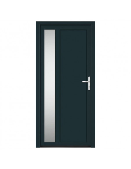 Porta Ingresso Antracite 98x208 cm in PVC