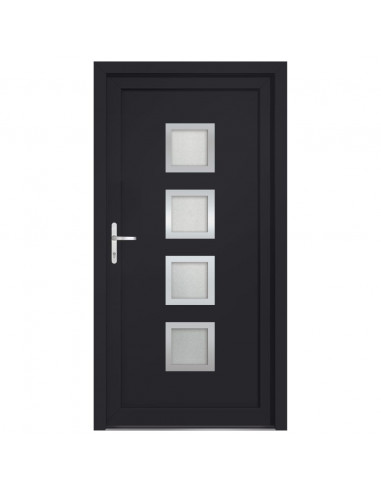 Porta Ingresso Antracite 108x200 cm in PVC