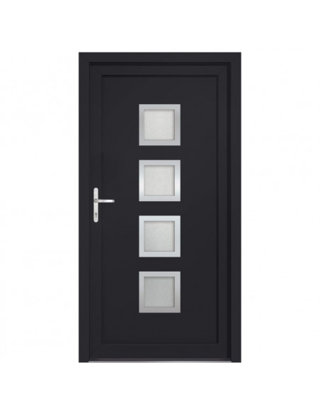 Porta Ingresso Antracite 108x200 cm in PVC