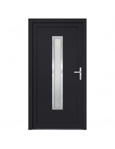 Porta Ingresso Antracite 88x200 cm in PVC 2