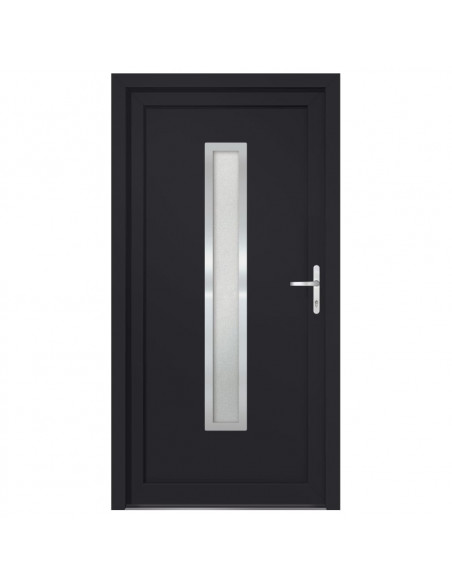 Porta Ingresso Antracite 88x200 cm in PVC