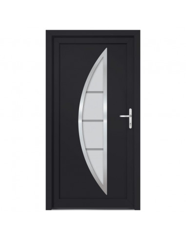 Porta Ingresso Antracite 108x208 cm in PVC